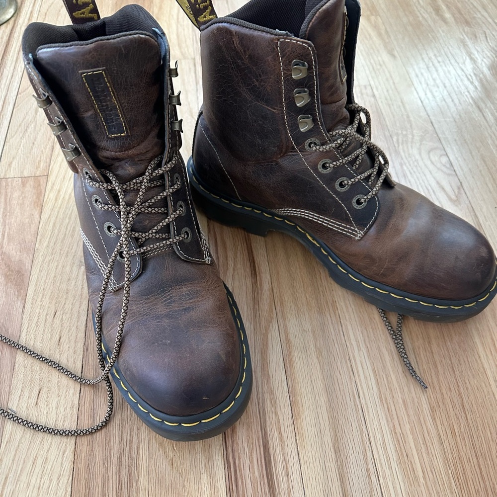 Dr. Martens Dark Brown Leather Boots